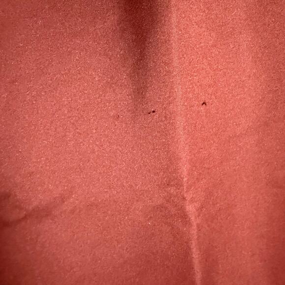 WeWoreWhat Maroon Brown Strapless Ostrich Feather Trim Satin Mini Dress Size 0 - Picture 9 of 10